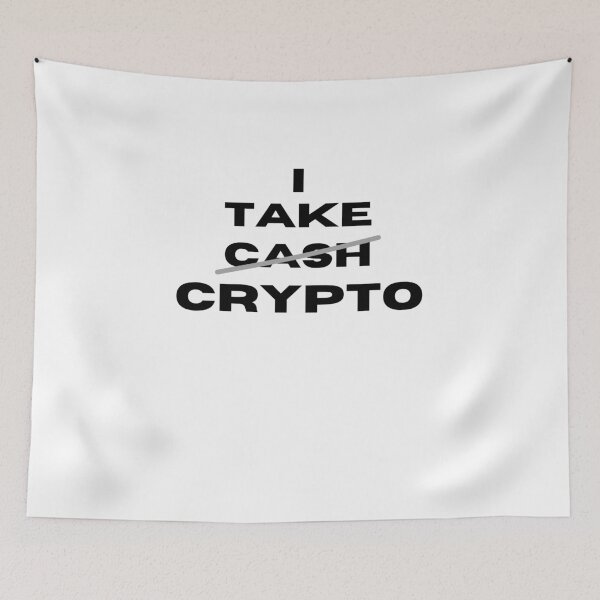 Item preview, I take Crypto - Crypto Currency Humor designed and sold by Witfulwisdom.