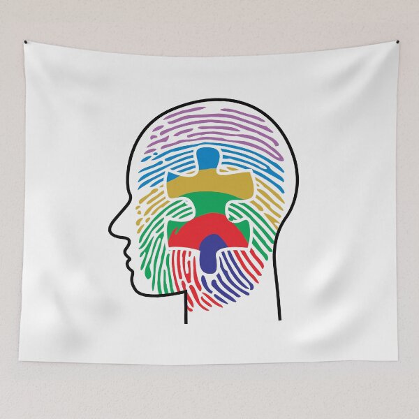 Item preview, Autism dna puzzle drawing designed and sold by Blondiabshop.