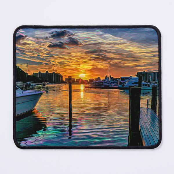Item preview, Chromatic Sunset over the Marina designed and sold by Jeffrey Marmaro.