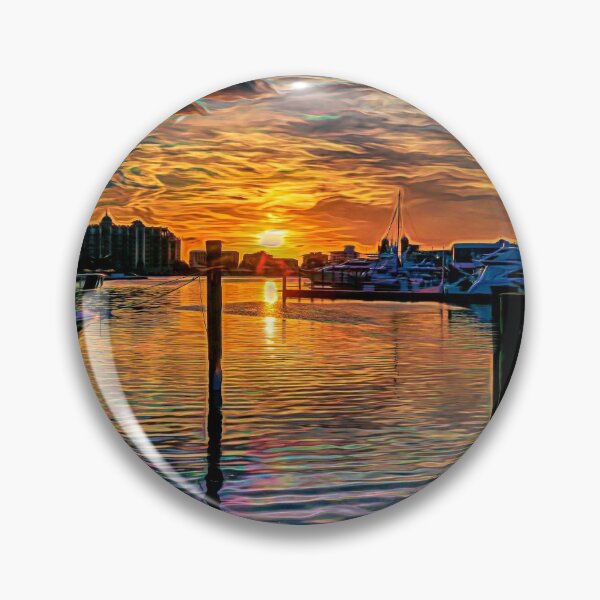 Item preview, Chromatic Sunset over the Marina designed and sold by Jeffrey Marmaro.