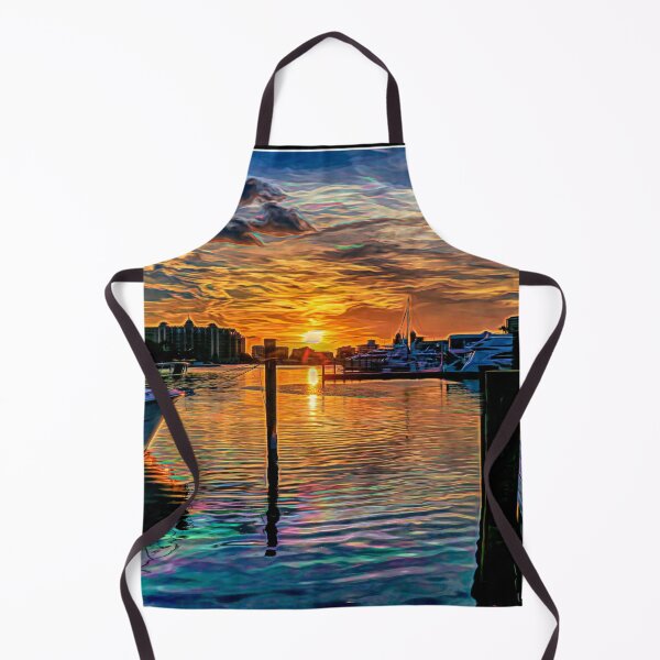 Item preview, Chromatic Sunset over the Marina designed and sold by Jeffrey Marmaro.