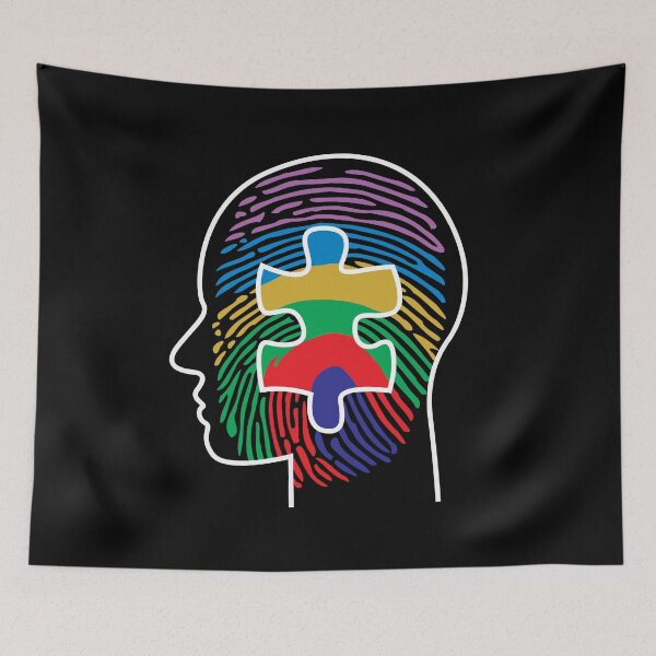 Item preview, Autism dna puzzle drawing designed and sold by Blondiabshop.