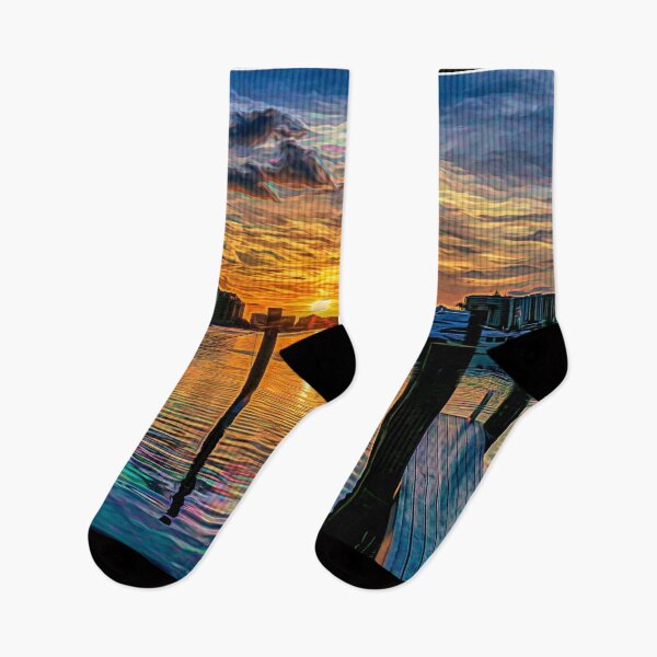 Item preview, Chromatic Sunset over the Marina designed and sold by Jeffrey Marmaro.