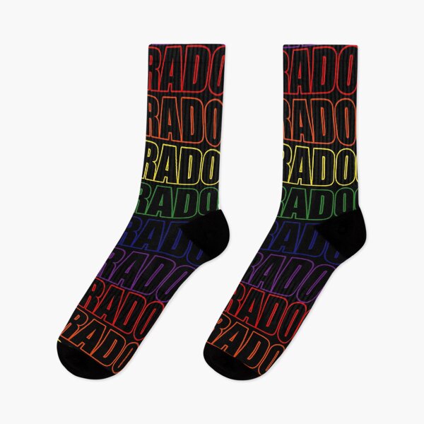 Item preview, Simple Colorado Rainbow Typography Lettering Text designed and sold by that5280lady.