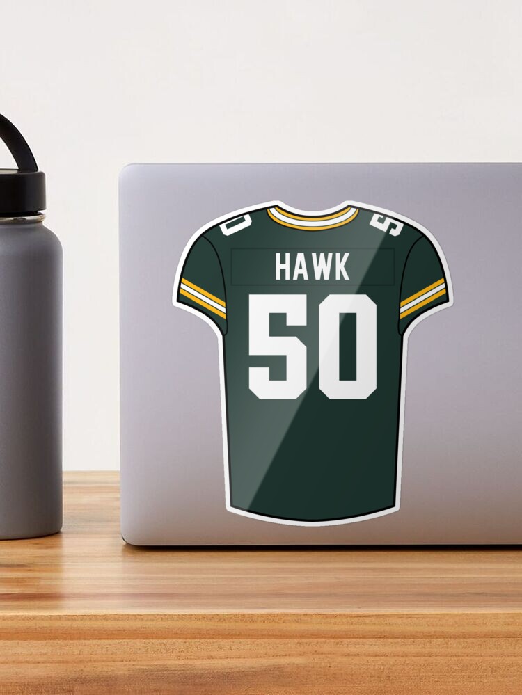 A.J. Hawk Home Jersey Sticker for Sale by designsheaven