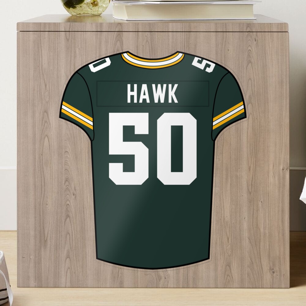 A.J. Hawk Home Jersey' Sticker for Sale by designsheaven