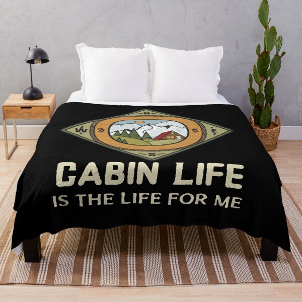 Item preview, Cabin Life Is The Life For Me Retro Vintage Summer Camping - Camping Time, The Adventure Begins - Camping Quote Art designed and sold by LMcDs.