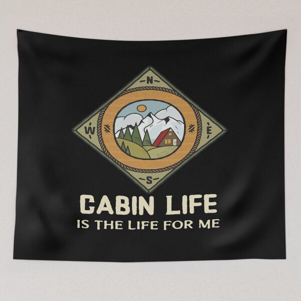 Item preview, Cabin Life Is The Life For Me Retro Vintage Summer Camping - Camping Time, The Adventure Begins - Camping Quote Art designed and sold by LMcDs.