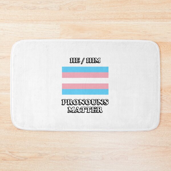 Item preview, Pronouns Matter Trans Flag He Him designed and sold by Inspirationmotivation.