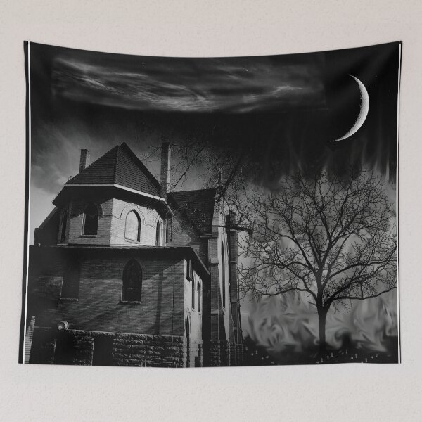 Item preview, Lovecraftian Chapel in the Moonlight designed and sold by Jeffrey Marmaro.