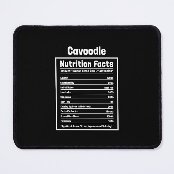 Item preview, Cavoodle Nutrition Facts Funny Dog Gift designed and sold by Guarddogdrive.