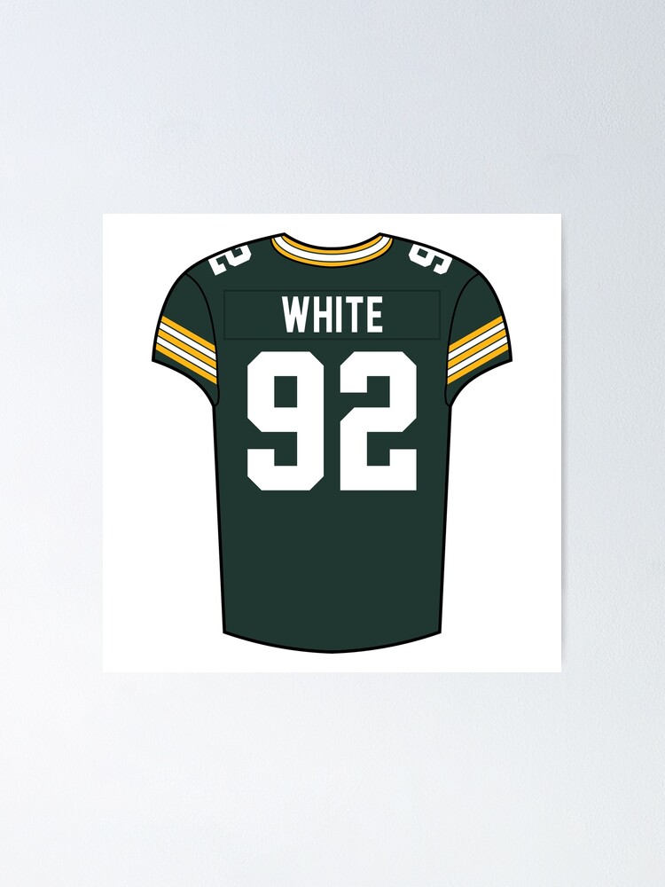 Reggie White Home Jersey Postcard for Sale by designsheaven