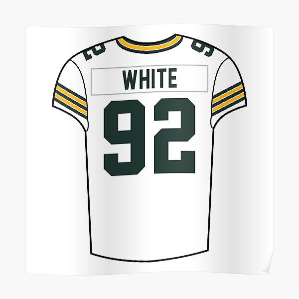 Reggie White Home Jersey Poster for Sale by designsheaven