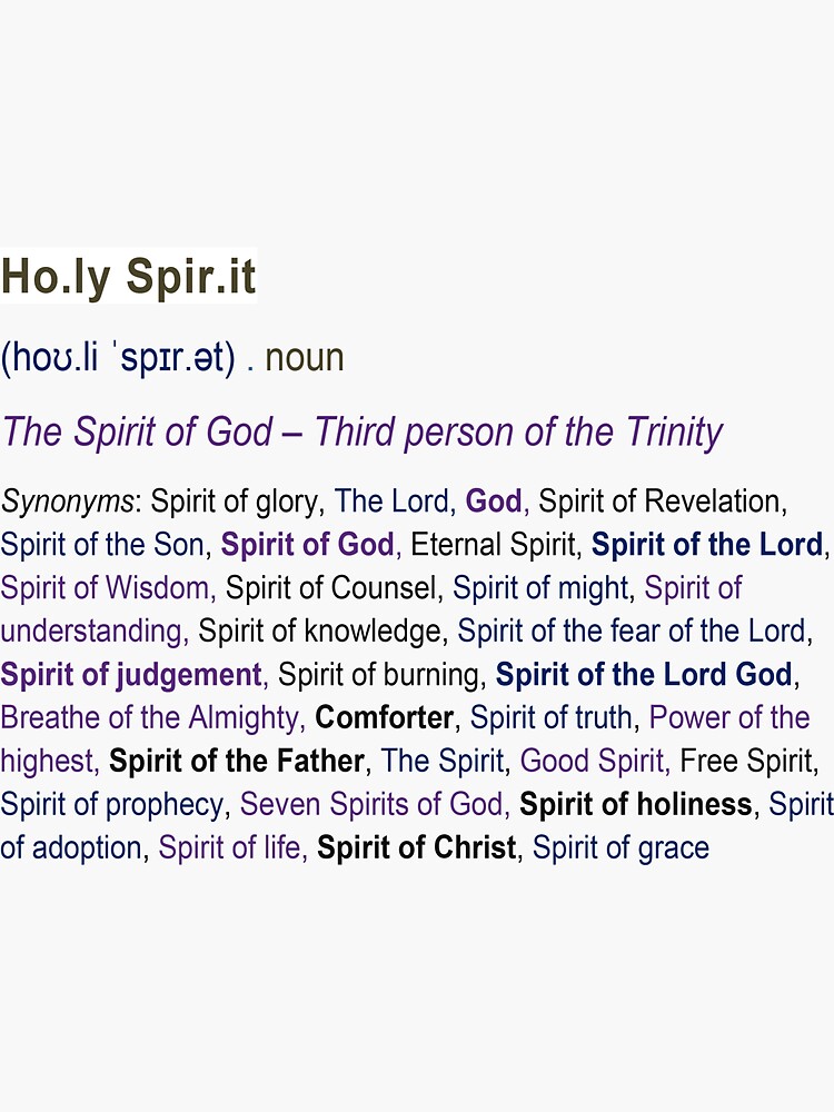 holy-spirit-definition-description-sticker-for-sale-by-matadmin