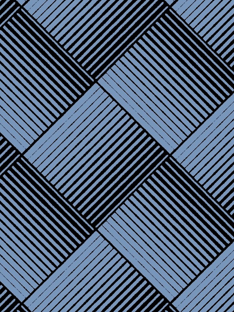 Imagen 4 de 4, Funda de iPhone con la obra Black and Blue Square Mosaic Stripe Pattern Pairs DE 2022 Trending Color Ocean City DE5879, diseñada y vendida por ColorOfTheYears.