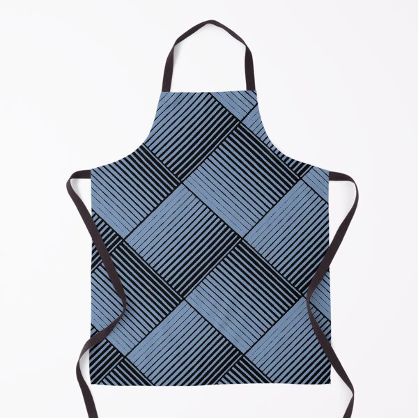 Item preview, Black and Blue Square Mosaic Stripe Pattern Pairs DE 2022 Trending Color Ocean City DE5879 designed and sold by ColorOfTheYears.