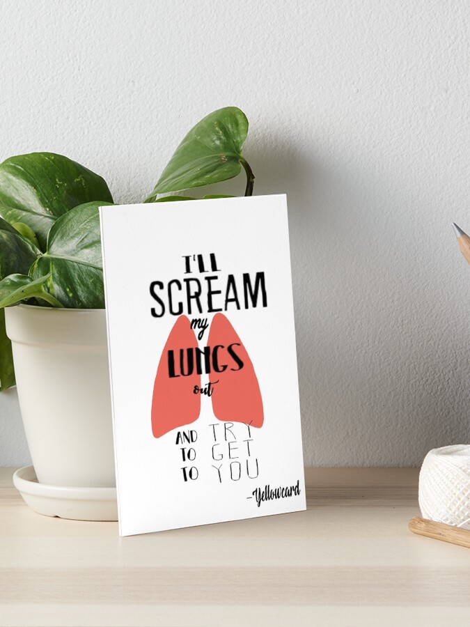 Yellowcard Only One Art Board Print By Sakshik1234 Redbubble