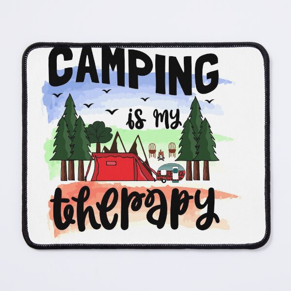Item preview, Camping Is My Therapy - Trendy Mountains Design Gift Idea For Camping Lovers designed and sold by Prince - Bestseller ★★★★★.
