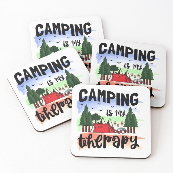 Item preview, Camping Is My Therapy - Trendy Mountains Design Gift Idea For Camping Lovers designed and sold by Prince - Bestseller ★★★★★.