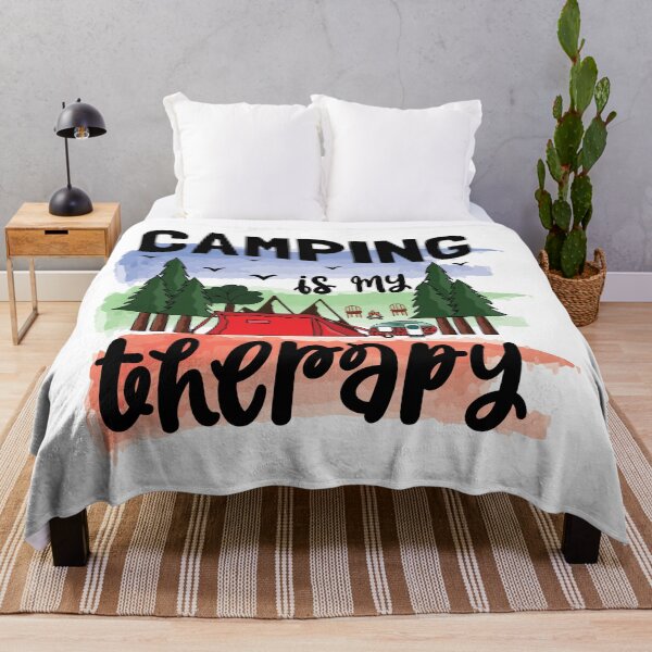 Item preview, Camping Is My Therapy - Trendy Mountains Design Gift Idea For Camping Lovers designed and sold by Prince - Bestseller ★★★★★.