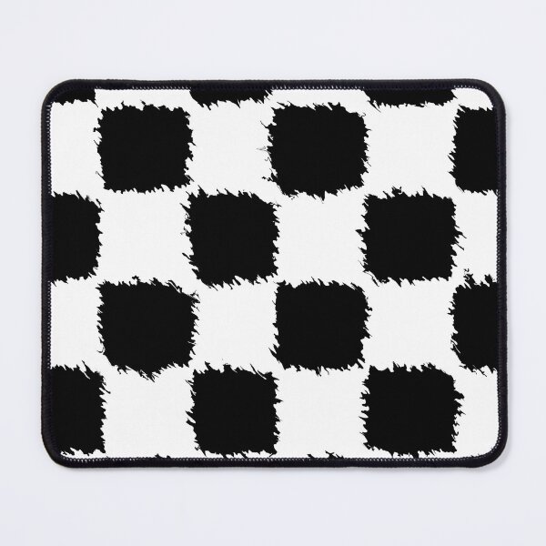 Item preview, Furry Black Checkered Pattern designed and sold by EmmiLooArt.