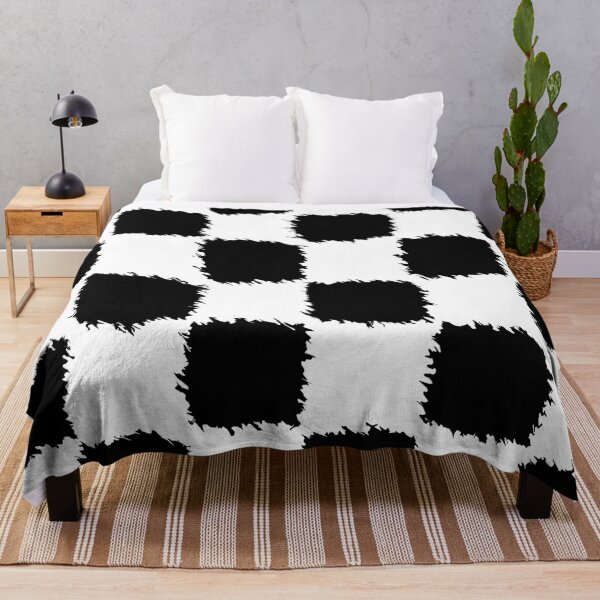 Item preview, Furry Black Checkered Pattern designed and sold by EmmiLooArt.