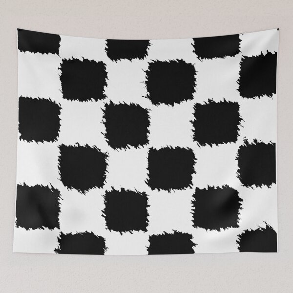 Item preview, Furry Black Checkered Pattern designed and sold by EmmiLooArt.
