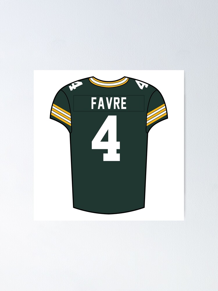 Brett Favre Home Jersey Poster for Sale by designsheaven