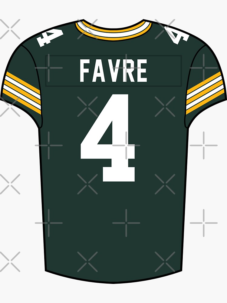 Brett Favre Home Jersey' Sticker for Sale by designsheaven