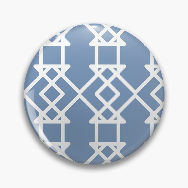 Item preview, Blue and White Tessellation Line Pattern 27 Pairs DE 2022 Trending Color Ocean City DE5879 designed and sold by ColorOfTheYears.