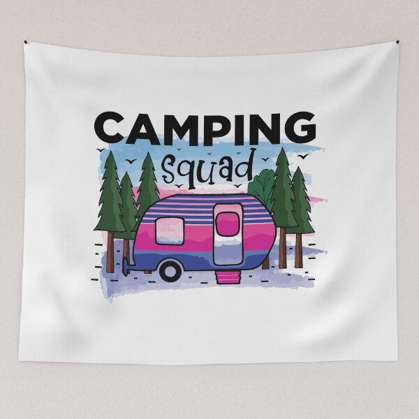 Item preview, Camping Squad - Trendy Mountains Design Gift Idea For Camping Lovers designed and sold by Prince - Bestseller ★★★★★.