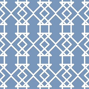 Vorschaubild zum Design Blue and White Tessellation Line Pattern 27 Pairs DE 2022 Trending Color Ocean City DE5879 von ColorOfTheYears