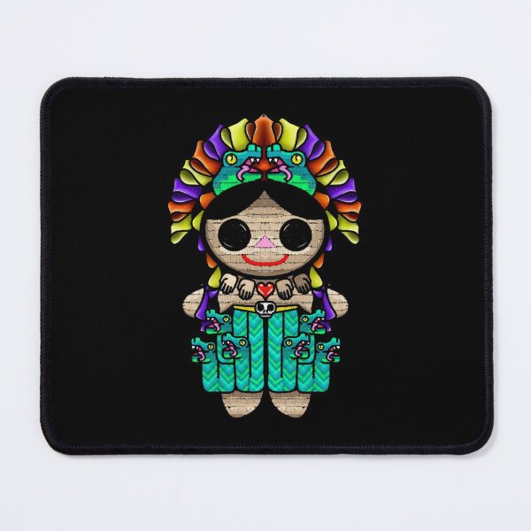 Item preview, Mexican Doll, Mexican Goddess Coatlicue like mexican embroidery designed and sold by Crisalieni.