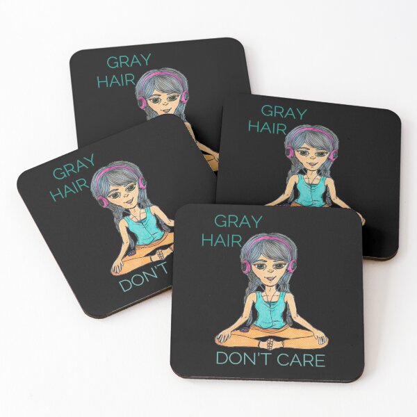 Item preview, Gray Hair, Don’t Care designed and sold by LuvbuzzArt.