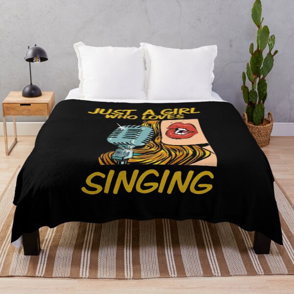 Item preview, Just a Girl Who Loves Singing (Pop Art) designed and sold by nando270.