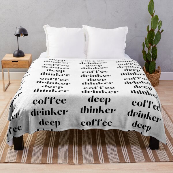 Item preview, Coffee drinker deep thinker - Funny Coffee humour designed and sold by Witfulwisdom.