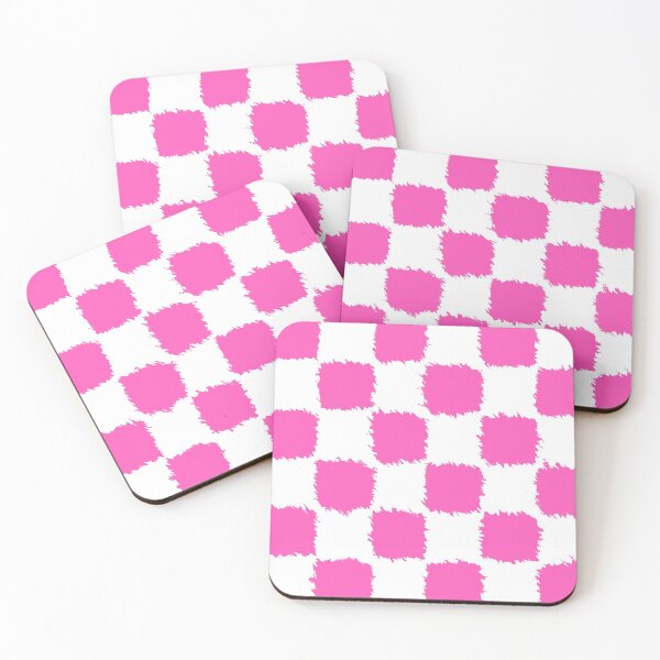 Item preview, Furry Pink Checkered Pattern designed and sold by EmmiLooArt.