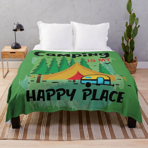 Item preview, Camping Is My Happy Place - Trendy Campfire Design Gift Idea For Camping Lovers designed and sold by Prince - Bestseller ★★★★★.