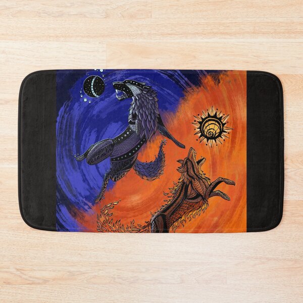 Item preview, Hati & Skoll Redux designed and sold by Fenix McKenna.