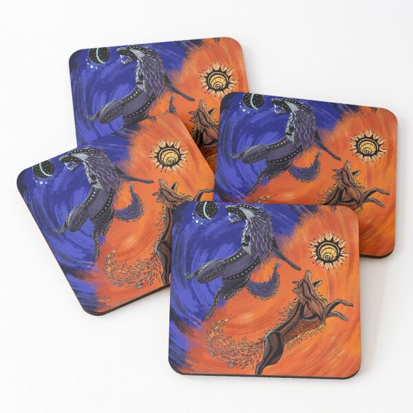 Item preview, Hati & Skoll Redux designed and sold by Fenix McKenna.