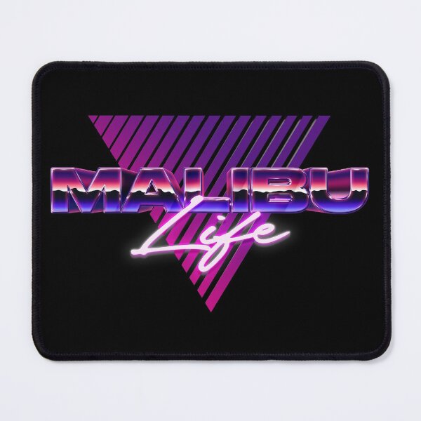 Item preview, Colorful retro design with 80s style Malibu Life logo designed and sold by 486DesignCo.