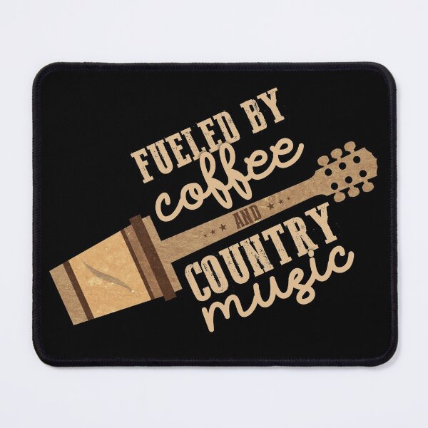 Artikelvorschau, Angetrieben von Kaffee und Country-Musik entworfen und verkauft von MH Style.