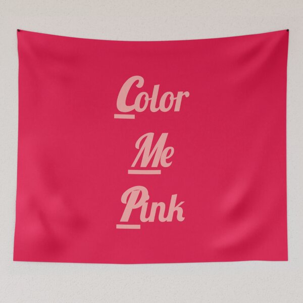 Item preview, Color Me Pink Light Pink Text Design designed and sold by Lurline Halliman.