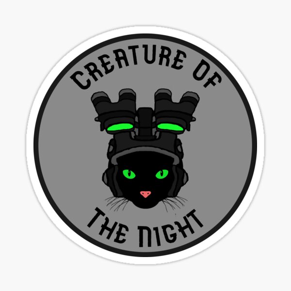 Vista previa del artículo con la obra «Criatura de la noche», diseñado y vendido por AppleseedJonny.