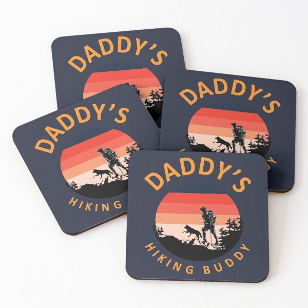 Item preview, Daddy's Hiking Buddy - Retro Vintage Distressed Hiking Design Gift Idea For Camping Lovers designed and sold by Prince - Bestseller ★★★★★.