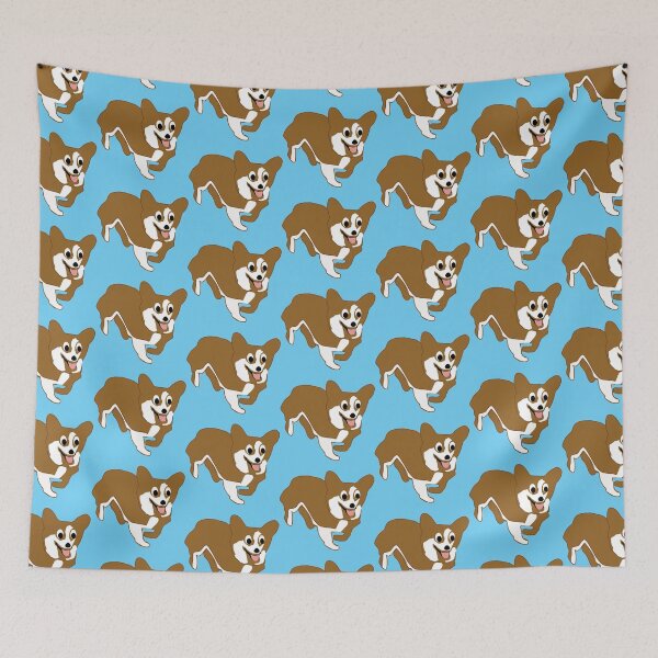 Item preview, Cute Cartoon Pembroke Welsh Corgi Trotting designed and sold by dogplay.