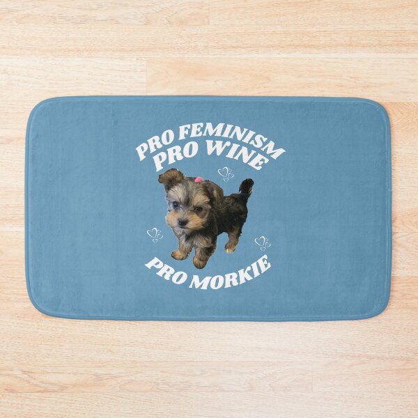 Item preview, Pro Feminism Pro Wine Pro Morkie - Morkie Dog Lover Fun Graphic - Fun Morkie Gifts Classic T-Shirt designed and sold by PDesigns69.