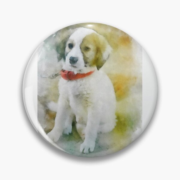 Item preview, Cute pupper. Digital watercolor painting designed and sold by Vivid Studio.