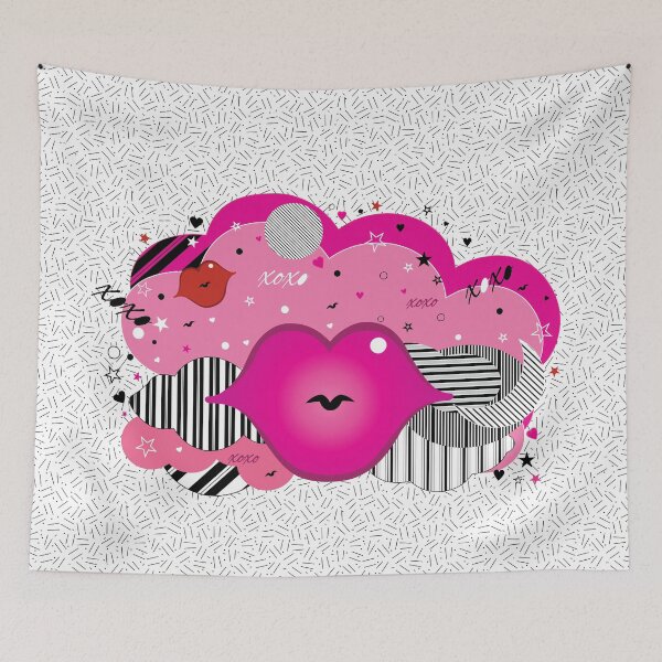 Item preview, Big Fat Pinky Abstract Lips designed and sold by Nobiya.