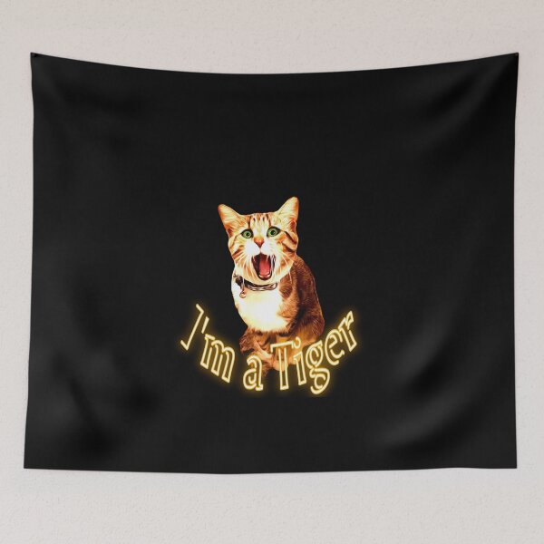 Item preview, I am a tiger - motto design - beautiful and fearless like a tiger - photo design with lettering designed and sold by kikidu21.